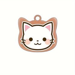 TEMU Custom Cat Id Tag - Personalized Stainless Steel Name & Phone Number Accessory For Cats, 17 , & Stylish Pet Collar Charm