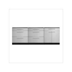 NewAge Outdoor Kitchens Stainless Steel 3-Piece Outdoor Kitchen Set (No Countertop)