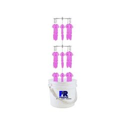 Fish Razr Bucket Dredge 9in Pink Fluorescent squid with weight FR370