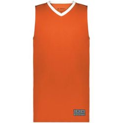 Augusta Sportswear AS6886 Athletic Match-Up Basketball Jersey T-Shirt in Orange/White size 2XL | Polyester 6886