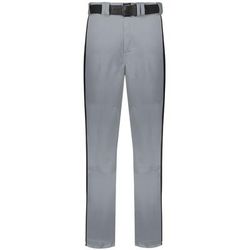 Russell Athletic R14DBB Youth Piped Change Up Baseball Pant in Gray/Black size Large | Polyester