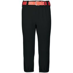 Augusta Sportswear 6851 Athletic Youth Gamer Pull-Up Baseball Pant With Loops in Black size XL | Polyester