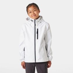 Helly Hansen Juniors’ Crew Hooded Jacket White 152/12