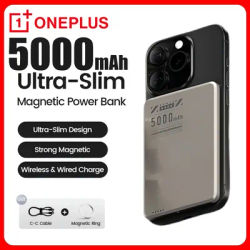 OnePlus Ultra-Slim Portable Charger 5000mAh Power Bank Magnetic Wireless Super Fast Charging Power
