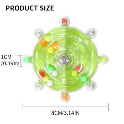 TEMU [interactive Parrot Toy] Interactive Bird Cage Toy For Parrots, Rotating Treat Dispenser, Durable Plastic, With Beak Grinding Teeth, For Mental Stimulation And Entertainment