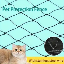 TEMU 1 Stainless Steel Anti-escape Cat Net, Pet Safety Fence, Suitable For And Windows