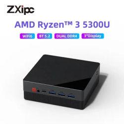 ZXIPC AMD Ryzen5 4500U 5300U 5400U Mini PC Computer Gaming 32GB DDR4 512GB/1TB SSD Desktop Mini Computer WiFi6 NUC gaming pc