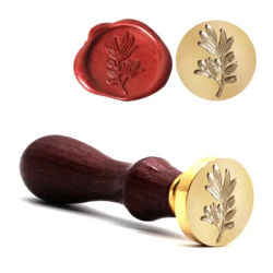 **Retro Flower Plants Wax Seal Stamp Vintage Sealing Stamp Head For Scrapbook Envelopes Wedding Invitations Gift Cards Packaging