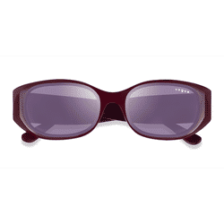 Female s oval Red Plastic Prescription sunglasses - Eyebuydirect s Vogue Eyewear VO5525S