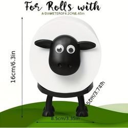 TEMU Adorable Animal Shaped Toilet Paper Holder, Humorous Standing Bathroom Tissue Holder For Bathroom Decoration
