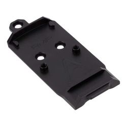 Agency Arms Chamfered RMR Standard Red Dot Sight Mount w/Flared Base Plate for Glock AOS Plates Black G-AOS-RMR2-C