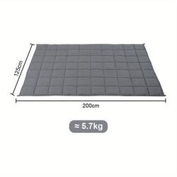 TEMU Weighted Blanket All Cotton Sensory Sleep Anxiety Therapy Gravity Throws