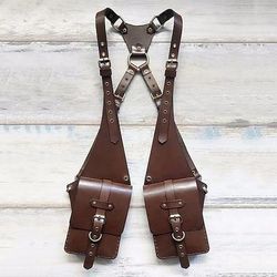 Retrò Vintage Punk Gotico Rinascimento Mascherata Borsa Rivetto Costume Per uomo Stile Steampunk Halloween Carnevale Mascherata Halloween Performance Mascherata Adulti Borsa