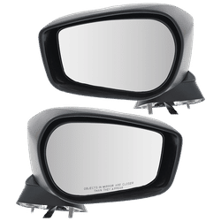JC Whitney Mirror Textured Black, Driver & Passenger Side, 1-year limited warranty SET-JSC17ER