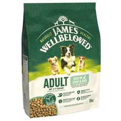 15kg Duck & Rice Adult James Wellbeloved Dry Dog Food