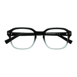 Unisex s square Black Green Acetate,Eco Friendly Prescription eyeglasses - Eyebuydirect s Breaker