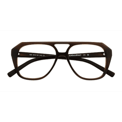 Male s aviator Chocolate Acetate,Eco Friendly Prescription eyeglasses - Eyebuydirect s Sea