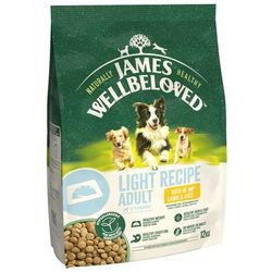 2x12kg Light Lamb & Rice James Wellbeloved Dry Dog Food