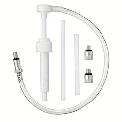 TEMU 1 Set Lower Pump For Standard Quart Bottles, Includes 3/8 Inch Metal Swivel, 8mm And 10mm Adapters Fit Most Marine Boat Outboard Motors