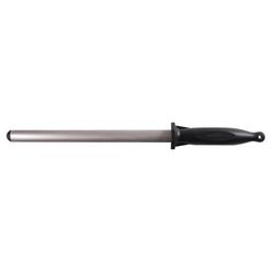 Mercer Culinary M15910 10" Sharpening Steel w/ Polypropylene Handle, Diamond Coated, Black