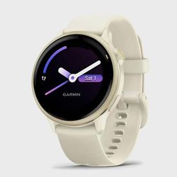 Garmin vivoactive 6 GPS Watches Lunar Gold with Bone Band