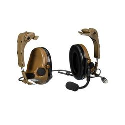 3M V Headset w/ IHPS Attachment Single Lead Coyote Brown MT20H682HPS-47 CY