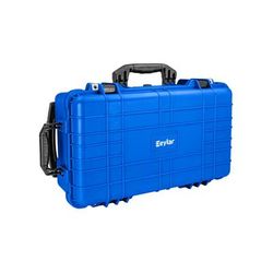 Eylar Standard 22in Waterproof Carry-On Travel Roller Gear Hard Case w/Foam Blue SA00034-BLU