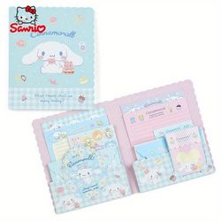 TEMU Official Licensed Envelope Set Cartoon Hello Kitty Kuromi Melody Cinnamoroll Letter Raft Waterproof Sticker Student Gift