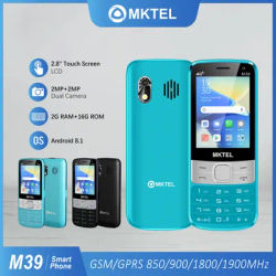 MKTEL M39 Cell Phone 4G Android 8.1 Dual SIM Slot 2.8" Large Screen MTK6737 2GB RAM 16GB ROM MP3/MP4/FM Radio/Bluetooth/GPRS
