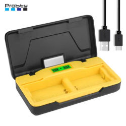 NP-FZ100 Battery Charger 20W Fast Charging w SD Card Slots for Sony A7 III, A7IV, ZV-E1, FX30, FX3, A9, A1, A6600, A6700, A7R II
