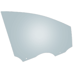 JC Whitney Door Glass, Front, Passenger Side, 1-year unlimited-mileage warranty JRF48010039