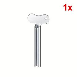 TEMU Stainless Steel Toothpaste Squeezer - 5mm X 10mm, Durable & Rust-resistant, Ideal For Facial Cleansers, Hair Color, And More - Professional Bathroom Accessory, Tube