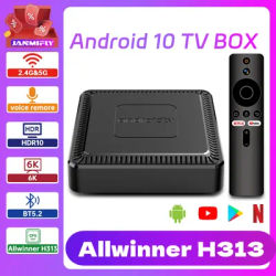 Q7 Android TV 10.0 AI ATV Box 6K Dual 2.4G/5G WiFi Google Voice Assistant Media Player HDR10+&H.265 Supported Set Top Box