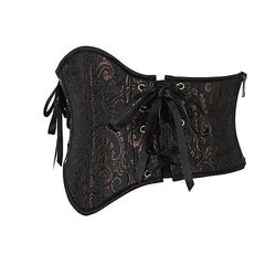 Rococò Completo Mascherata Corsetto Overbust Cosplay Jacquard Controllo della Pancia Push-Up Jacquard Costume Per donna Reale Mascherata Feste Carnevale di Venezia Adulti Corsetto