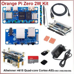 Orange Pi Zero 2W 2GB 4GB 1GB 1.5GB Allwinner H618 Quad-core Cortex-A53 Mini PC Support Wi-Fi5 + BT5.0 Single Board RPi Zero 2W