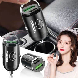 Chargeur de voiture USB type-c, adaptateur d'alimentation à charge rapide pour Mazda 3 5 6 323 626 CX-3 CX-30 MX-5 RX7 RX8 MX3 MX5 bl 323 Axela Atenza