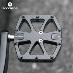 ROCKBROS Bike Pedal 3-Bearing Ultra-Light Carbon Fiber Pedals Anti-slip Waterproof Road Mountain Bike Pedal