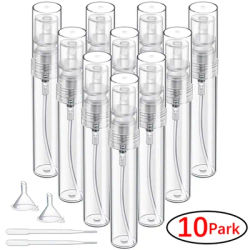10pcs 5ml mini plastic spray bottles, mist refillable perfume bottles, plastic portable travel bottles
