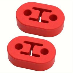 TEMU 2pcs Heavy-duty Rubber Exhaust Hanger Bushings, High-temperature Resistant, Noise-reducing & Scratch-resistant, For Most Vehicles