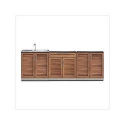 NewAge Outdoor Kitchens Grove 3-Piece Outdoor Kitchen Set (No Countertop)
