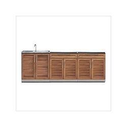 NewAge Outdoor Kitchens Grove 3-Piece Outdoor Kitchen Set (No Countertop)