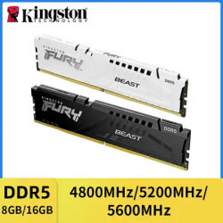 Kingston Fury Beast DDR5 Memory 16 8GB 4800 5200 5600MHz Desktop for AMD Intel CPU Motherboard Memory RAMs 288 PIN memory module