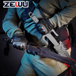 Tactical Stick Alloy Jitte - Outdoor Safety Impact Tool & Compact Deterrent | Multi-Function Wilderness Utility Fork