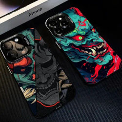 Japan Ghost Face Samurai Phone Case for Xiaomi Mi 14T 14 13 12 12T 11 Lite Poco X6 F6 F5 X5 F4 F3 X3 GT Pro 4G 5G Back Cover