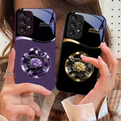 Circular Lotus Flower For Samsung Galaxy S10 4G S20 11E 30 S21 22 S24 Fe Pro S23 S25 Ultra 5G S9