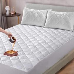 TEMU Waterproof Mattress Protector Quilted Mattress Protector 30cm Deep Pockets