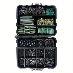 TEMU 420pcs Kit Tackle Box, And Swivels - For Carp And !