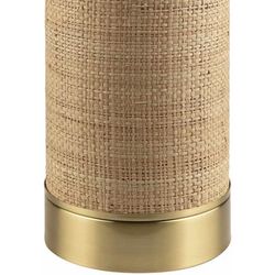Shujalpur 28"H x 15"W x 15"D Beige/Light Brown/Metallic Gold Table Lamp - Boutique Rugs