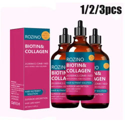 1/2/3PCS Biotin & Collagen Oil for Hair Growth Nourish Scalp Treatment & Hair Strengthening Deep Conditioner Hair Care for Adult