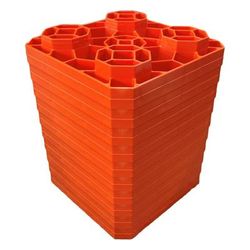 Maxsa Innovations Rv Leveling Pads, 8-5/16"h X 8-5/16"w X 11"d, Orange, Set Of 10 Pads